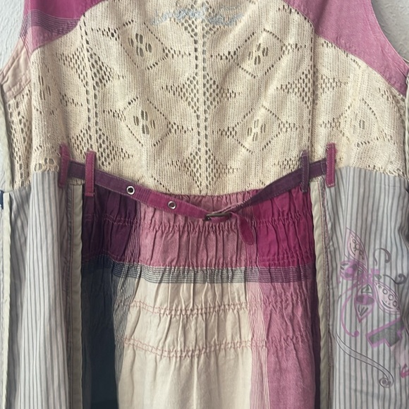 Desigual Size 38 dress. Whimsical design. Sleeveless loop/button shoulder. Boho. - Picture 8 of 12